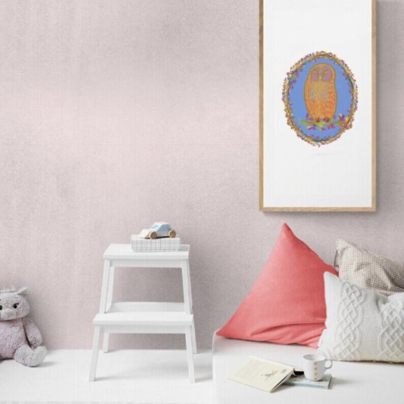 Cute Owl | Kids Art | Modern Wall Art Decor | Minimalist Digital Prints - Picture 3 of 4